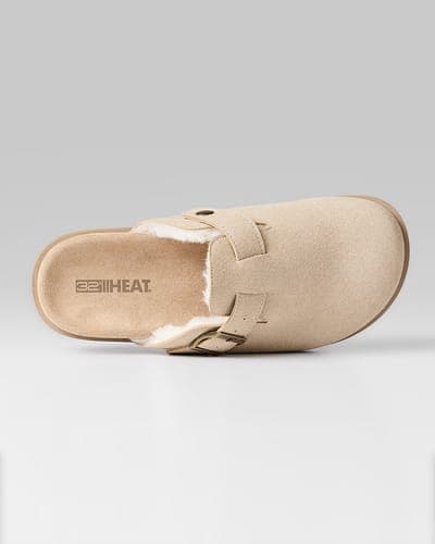 WOMEN'S FAUX SUEDE FUR-LINED CLOGS 21
