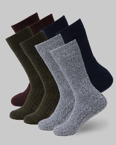 4-PACK THERMAL COMFORT CREW SOCKS 1