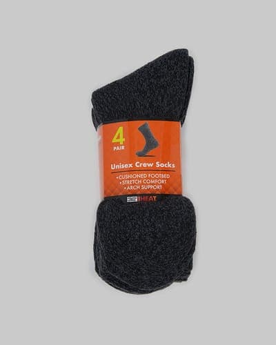 4-PACK THERMAL COMFORT CREW SOCKS 6