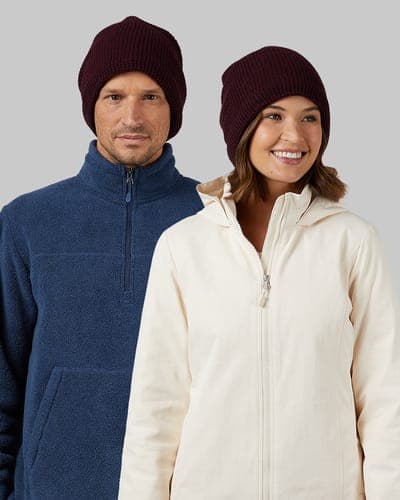 WAFFLE SHERPA-LINED BEANIE 6