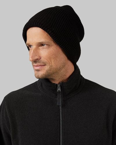 WAFFLE SHERPA-LINED BEANIE 12