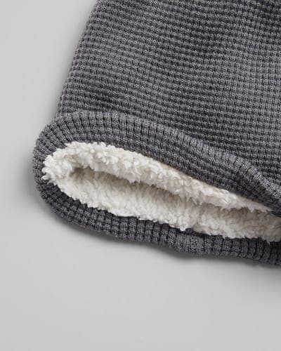 WAFFLE SHERPA-LINED BEANIE 15