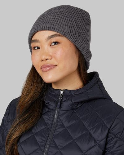 WAFFLE SHERPA-LINED BEANIE 16