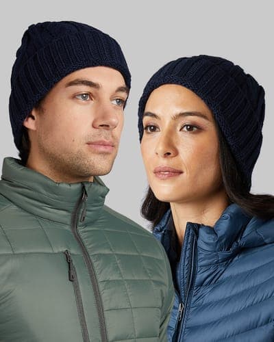 CABLE KNIT BEANIE 10