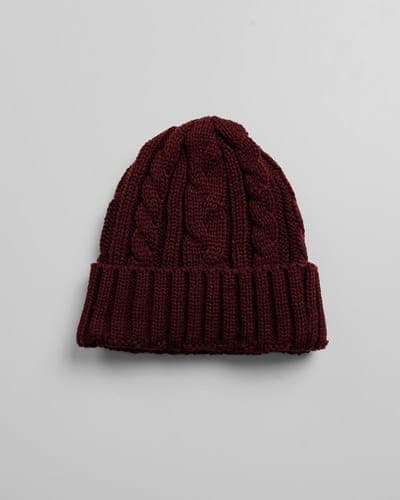 CABLE KNIT BEANIE 13
