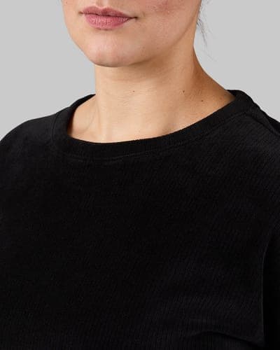 WOMEN'S VELOUR LUXE RIB CREW TOP 6