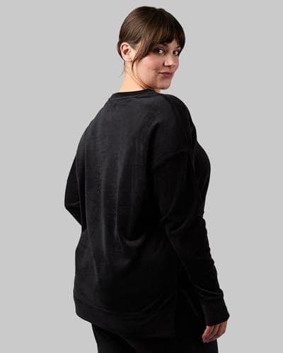 WOMEN'S VELOUR LUXE RIB CREW TOP 7