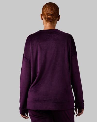 WOMEN'S VELOUR LUXE RIB CREW TOP 31