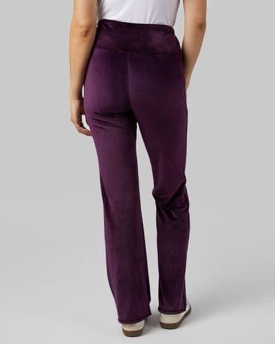 WOMEN'S HIGH-WAIST SOFT VELOUR FLARE PANT 3