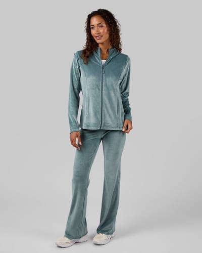 WOMEN'S HIGH-WAIST SOFT VELOUR FLARE PANT 12
