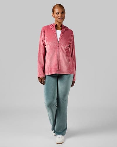 WOMEN'S HIGH-WAIST SOFT VELOUR FLARE PANT 16