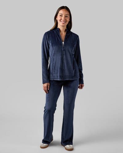 WOMEN'S HIGH-WAIST SOFT VELOUR FLARE PANT 20