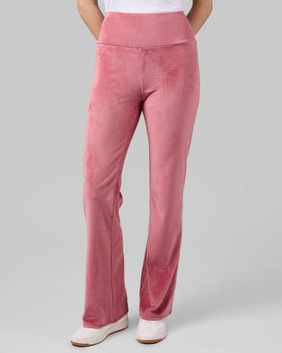 WOMEN'S HIGH-WAIST SOFT VELOUR FLARE PANT 21