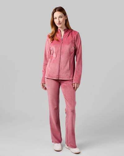 WOMEN'S HIGH-WAIST SOFT VELOUR FLARE PANT 24