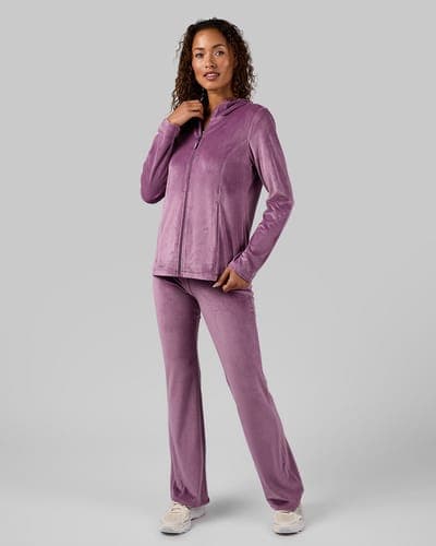WOMEN'S HIGH-WAIST SOFT VELOUR FLARE PANT 28