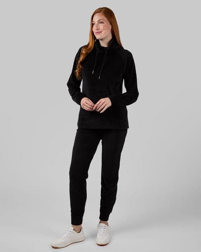 WOMEN'S VELOUR LUXE RIB JOGGER 4