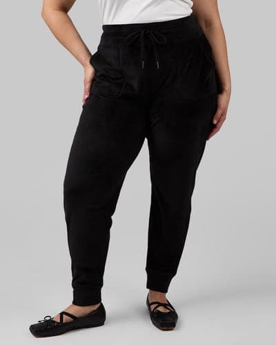 WOMEN'S VELOUR LUXE RIB JOGGER 5