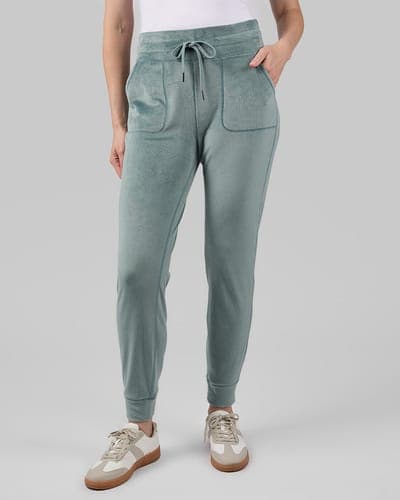 WOMEN'S VELOUR LUXE RIB JOGGER 9