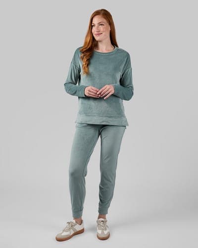 WOMEN'S VELOUR LUXE RIB JOGGER 12