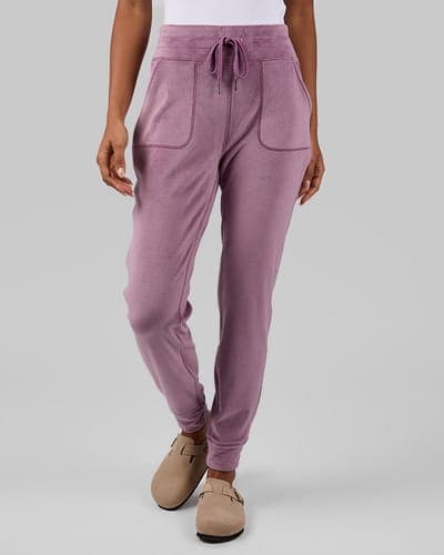 WOMEN'S VELOUR LUXE RIB JOGGER 25