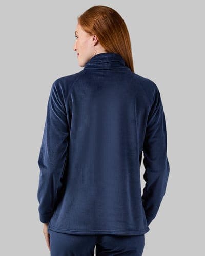 WOMEN'S VELOUR LUXE RIB FUNNEL NECK TOP 11
