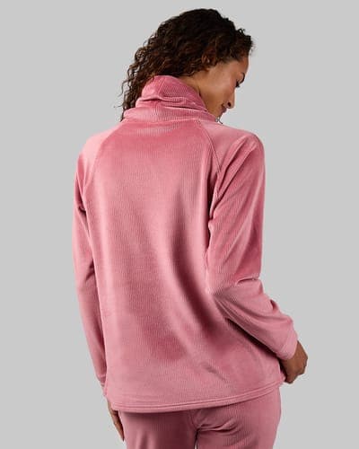 WOMEN'S VELOUR LUXE RIB FUNNEL NECK TOP 15