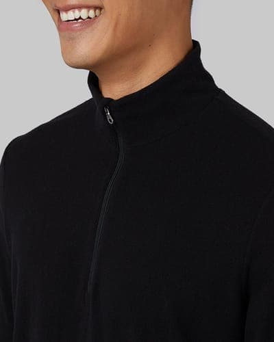 MEN'S SWEATER KNIT 1/4 ZIP TOP 2