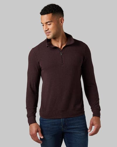 MEN'S SWEATER KNIT 1/4 ZIP TOP 5