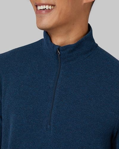 MEN'S SWEATER KNIT 1/4 ZIP TOP 10