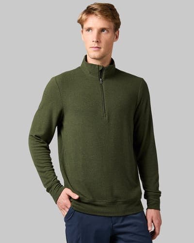 MEN'S SWEATER KNIT 1/4 ZIP TOP 13