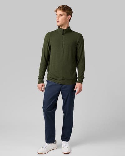 MEN'S SWEATER KNIT 1/4 ZIP TOP 16