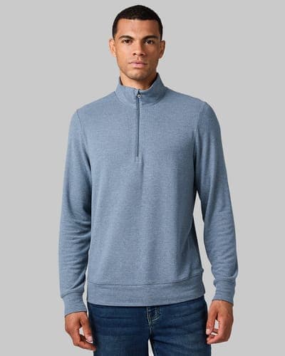 MEN'S SWEATER KNIT 1/4 ZIP TOP 17