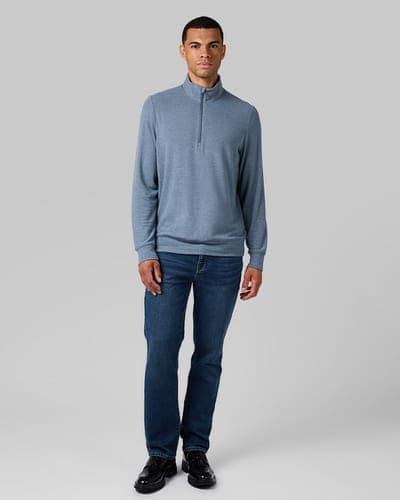 MEN'S SWEATER KNIT 1/4 ZIP TOP 20