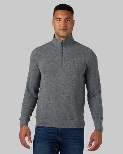 MEN'S SWEATER KNIT 1/4 ZIP TOP 21