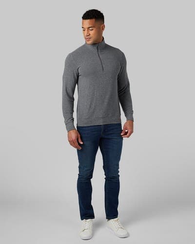 MEN'S SWEATER KNIT 1/4 ZIP TOP 24