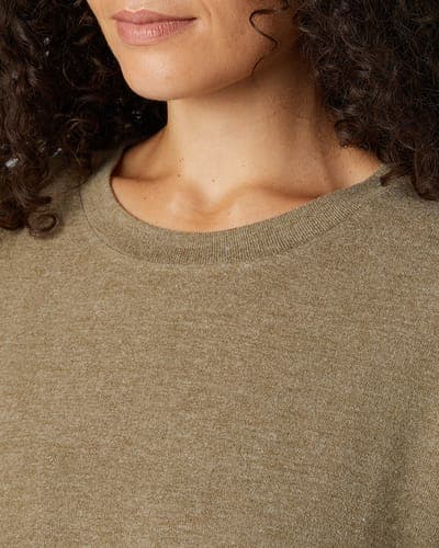 WOMEN'S SOFT SWEATER KNIT CREW TOP 2