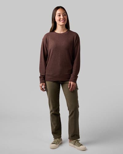 WOMEN'S SOFT SWEATER KNIT CREW TOP 16