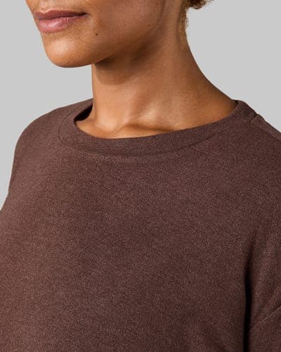 WOMEN'S SOFT SWEATER KNIT CREW TOP 18