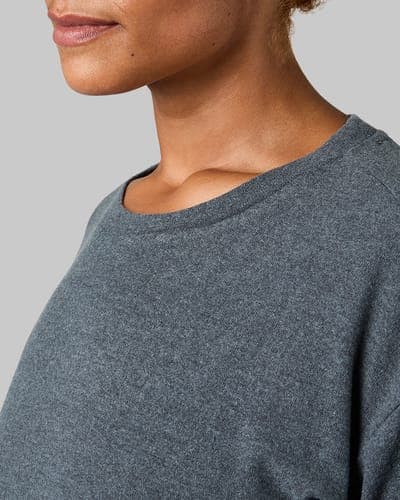 WOMEN'S SOFT SWEATER KNIT CREW TOP 30