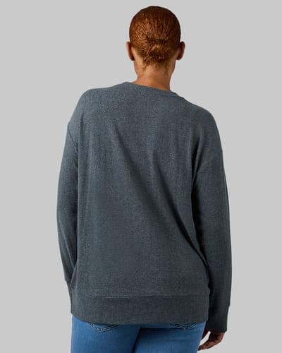WOMEN'S SOFT SWEATER KNIT CREW TOP 31