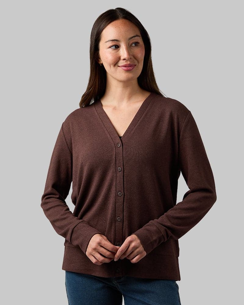 WOMEN'S SOFT SWEATER KNIT CARDIGAN