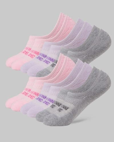 WOMEN'S 6-PACK COOL COMFORT NO SHOW SOCKS 13