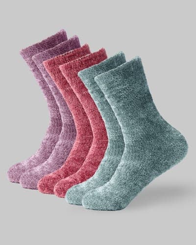 WOMEN'S 3-PACK COZY LOUNGE SOCKS 7