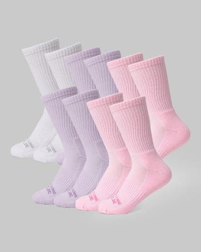 WOMEN'S 5-PACK COOL COMFORT CREW SOCKS 13