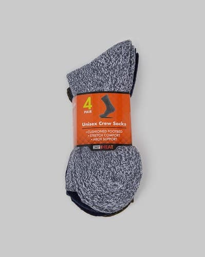 4-PACK THERMAL COMFORT CREW SOCKS 2