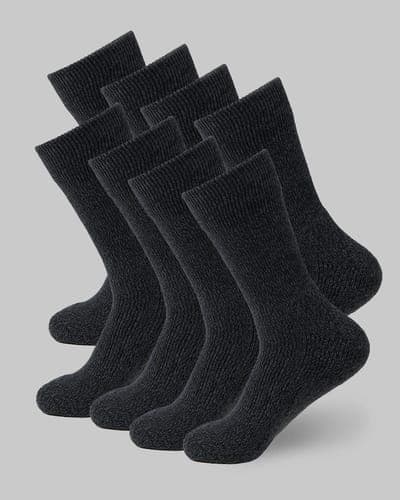 4-PACK THERMAL COMFORT CREW SOCKS 5
