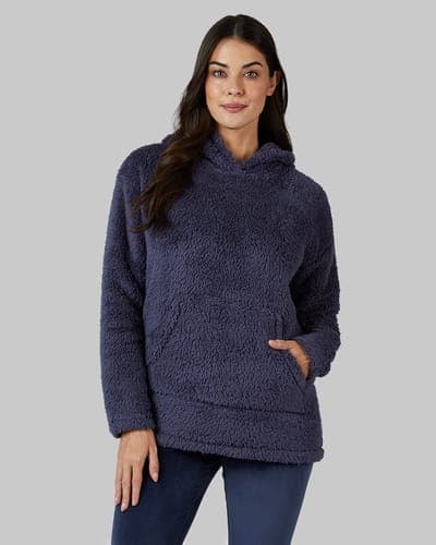 WOMEN'S SOFT SHERPA PULLOVER HOODIE 1