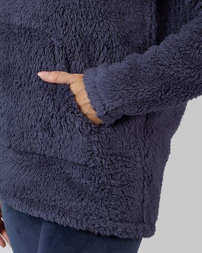 WOMEN'S SOFT SHERPA PULLOVER HOODIE 2
