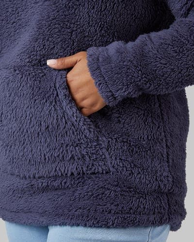 WOMEN'S SOFT SHERPA PULLOVER HOODIE 8
