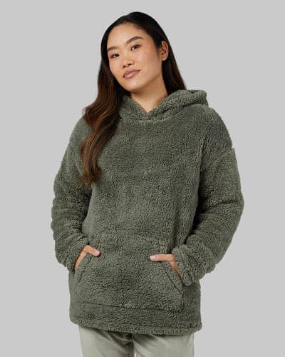 WOMEN'S SOFT SHERPA PULLOVER HOODIE 13